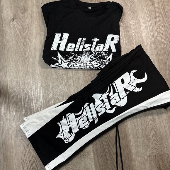 Black and White Hellstar Graphic Set